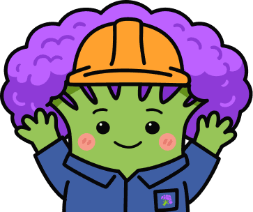 Broccoli mascot as Amy