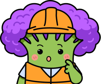 Broccoli mascot as Ashley