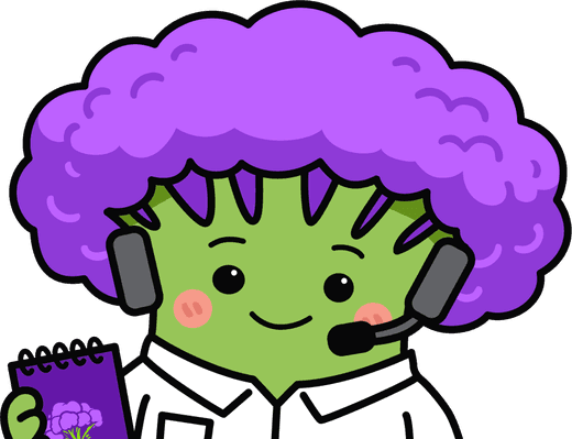 Broccoli mascot as Dane