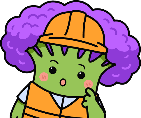 Broccoli mascot as Rey
