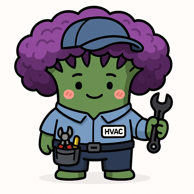Broccoli HVAC Mascot